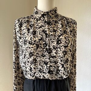 H&M floral design Long Sleeve Blouse